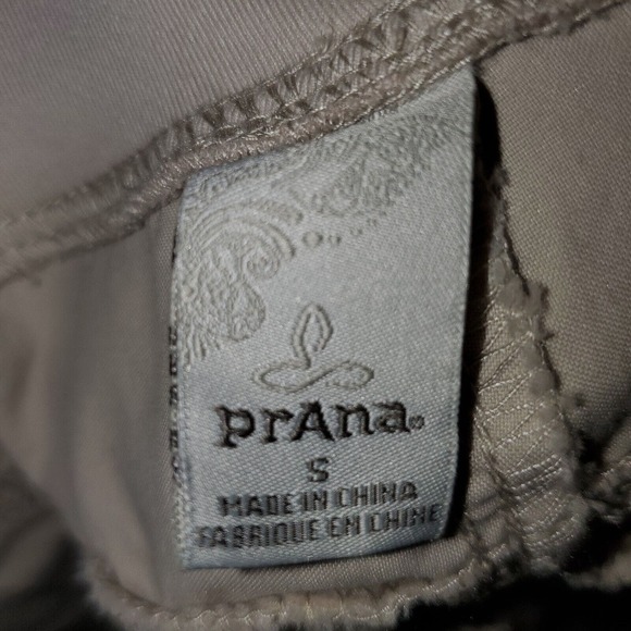 PrAna Kanab Pants Climbing Womens Small Beige Elastic Waist Pockets - Picture 5 of 10